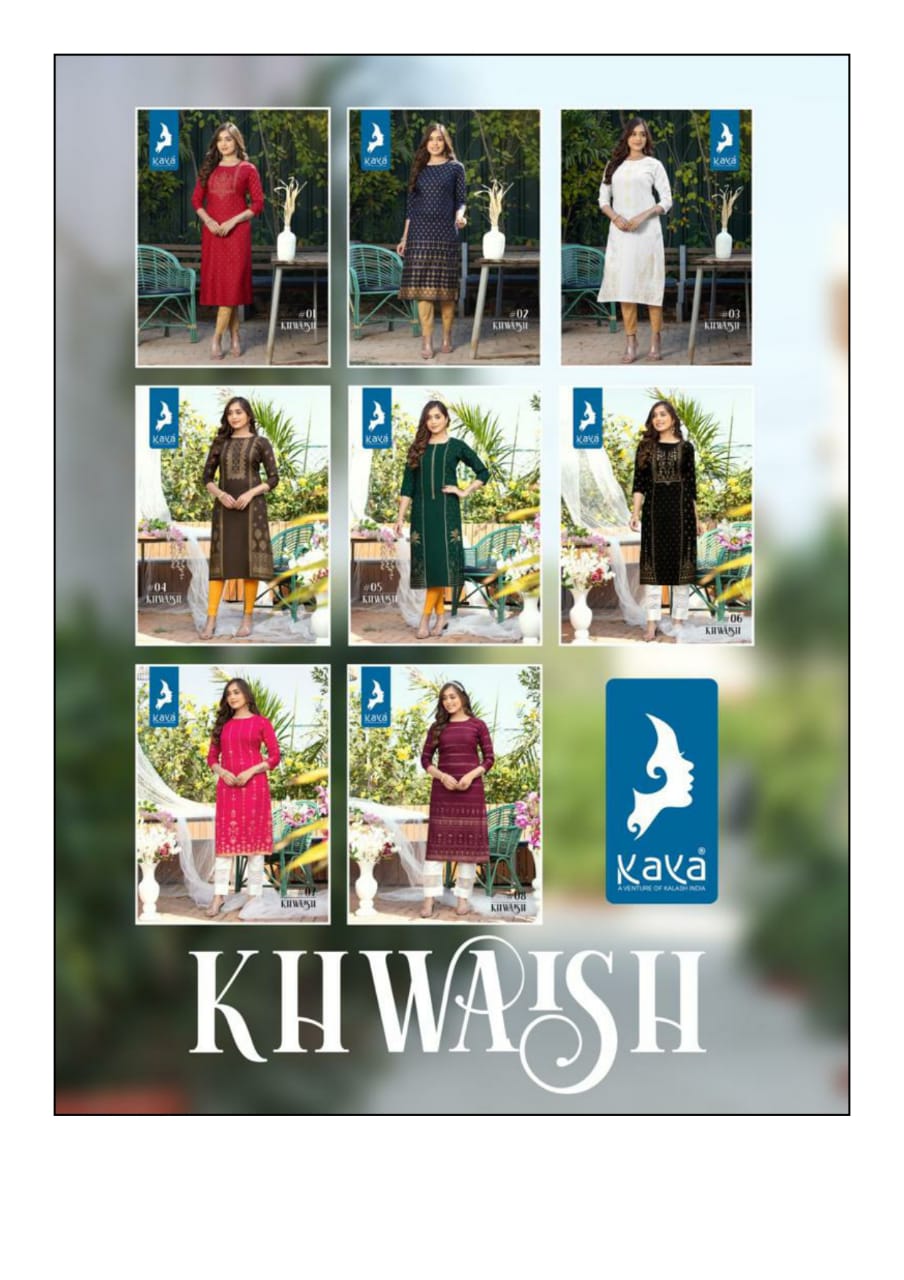 Kaya Khwaish Fancy Wholesale Designer Kurtis Catalog